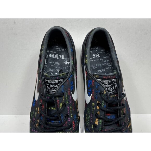 Nike Zoom Sb Stefan Janoski QS Be True 702981-009 Men’s Size 10 Black Shoes - Picture 7 of 7